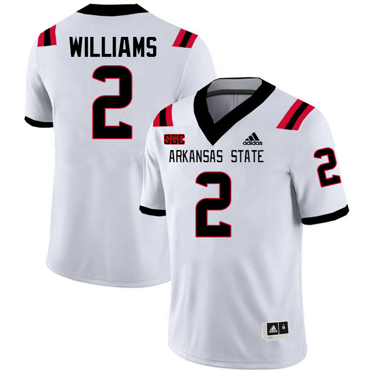 Shaun Williams Arkansas State Jersey,Arkansas State Red Wolves Football Uniforms,Jersey-White